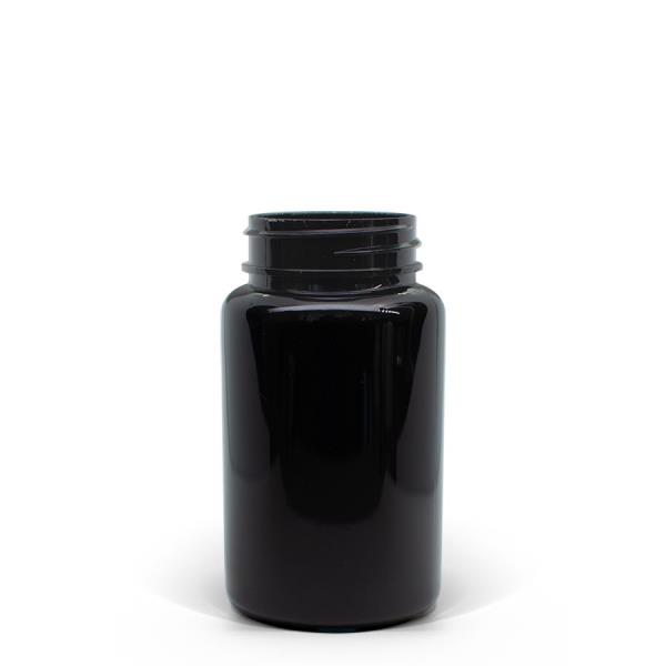 100cc Black PET Packer Bottle 38-400 Neck